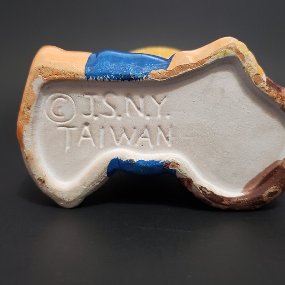 J.S.N.Y Boy Dog Tree 1970ish Figurine Bud Vase ( 4" × 2.25" × 3.75" ) - Picture 3 of 11